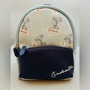 Cinderella Disney Pebbled Backpack NWT